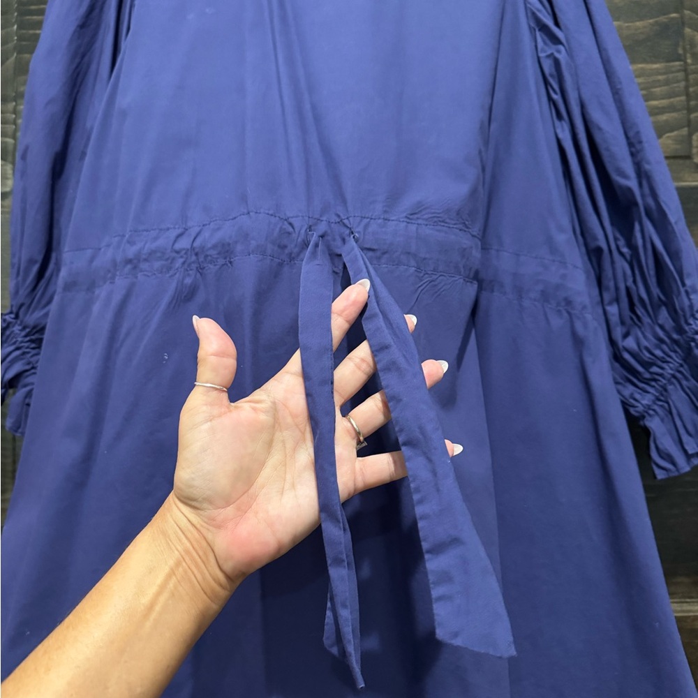 Shop The Mint - Elegant Blue Mini Dress - Picture 7 of 7